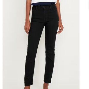 Old Navy High-Waisted Wow Straight Jeans - Black - 10 Long